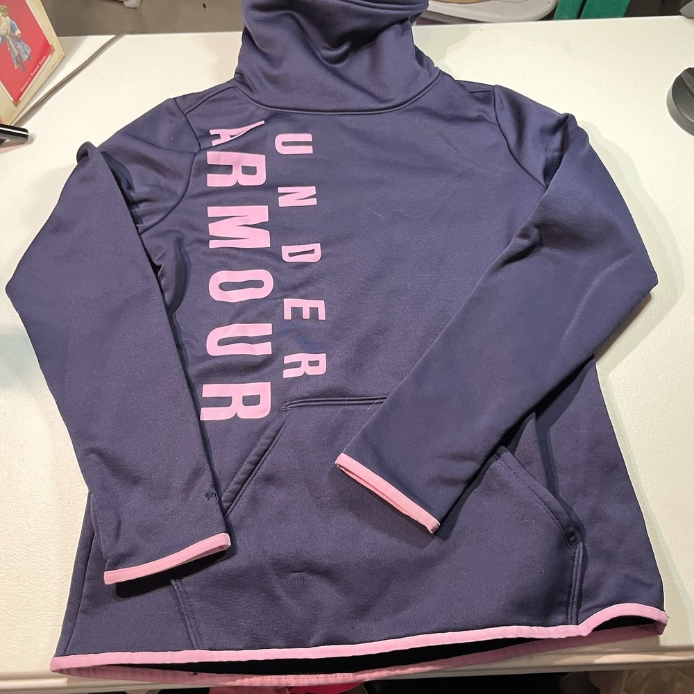 Under Armour Women's Cold Gear Cowl Funnel Neck Hoodie Sweatshirt Size Small